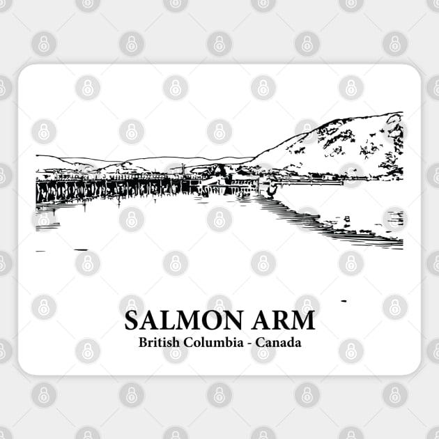 Salmon Arm - British Columbia Magnet by Lakeric